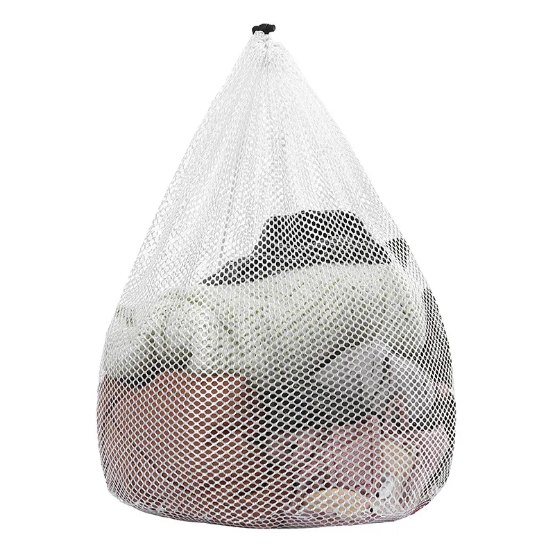 Clothes Wash Bag, Mesh Laundry Bags Washing Machine Net Bag Drawstring Net Wash Strong Thicken Reusable (XL-Big Hole)
Clothes Wash Bag, Mesh Laundry Bags Washing Machine Net Bag Drawstring Net Wash Strong Thicken Reusable (XL-Big Hole)