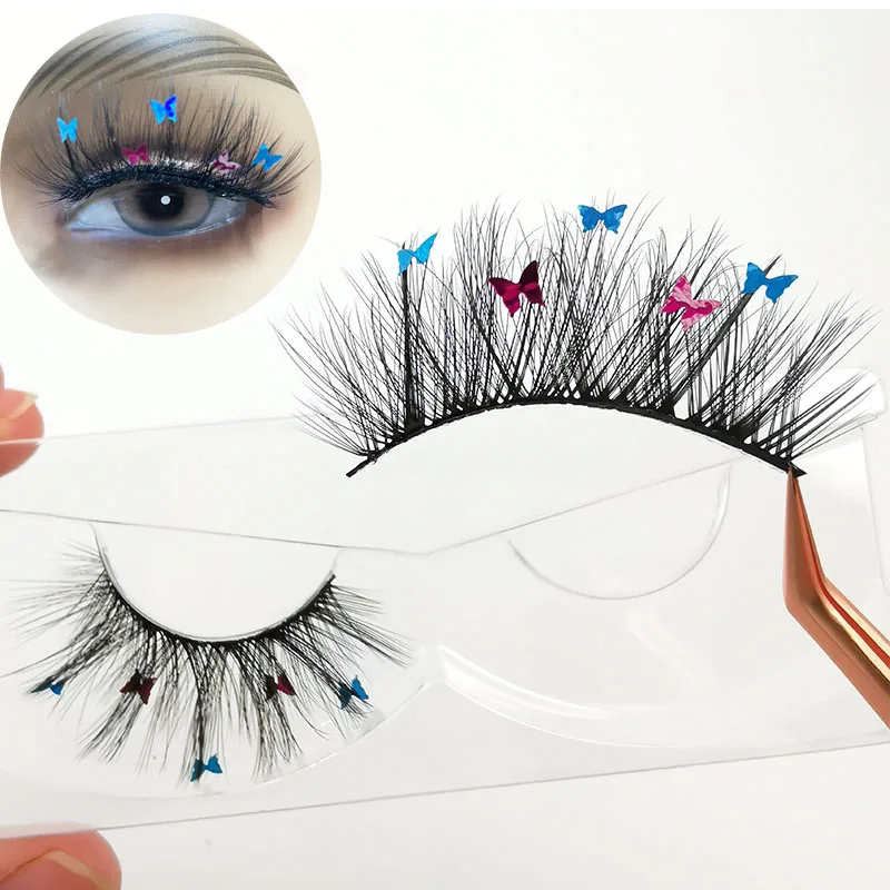 Private Label Fairy Butterfly Silk Eyelashes High Quality Halloween Lash Christmas Party Butterflies Mink/Faux Mink Lashes
Private Label Fairy Butterfly Silk Eyelashes High Quality Halloween Lash Christmas Party Butterflies Mink/Faux Mink Lashes