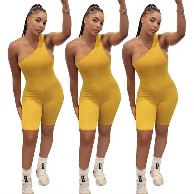 PEARL Womens Clothing 2021 Simple Csual Summer One Shoulder Bodycon One Piece Women Jumpsuits And Rompers
PEARL Womens Clothing 2021 Simple Csual Summer One Shoulder Bodycon One Piece Women Jumpsuits And Rompers