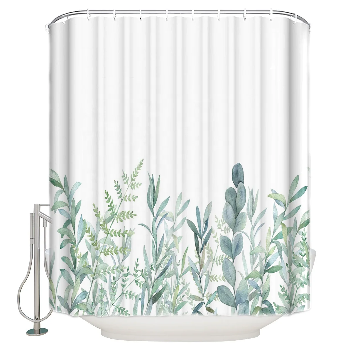 Nordic style Green Eucalyptus shower curtains custom Floral Pattern 100% polyester home curtains waterproof shower curtains, Customized color
Nordic style Green Eucalyptus shower curtains custom Floral Pattern 100% polyester home curtains waterproof shower curtains, Customized color