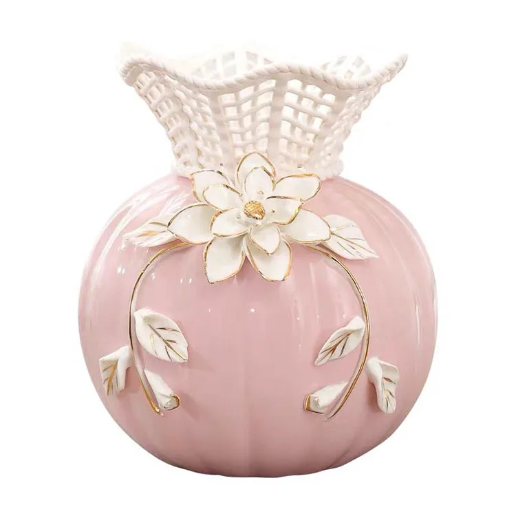 Ceramics Vase, Blue/pink