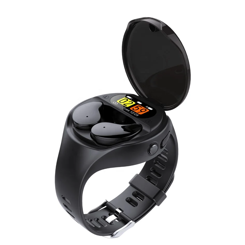 Arrival Wireless Earbuds Waterproof earphone 2 in 1 Smart Watch TWS Earphone with fitness functions
Arrival Wireless Earbuds Waterproof earphone 2 in 1 Smart Watch TWS Earphone with fitness functions