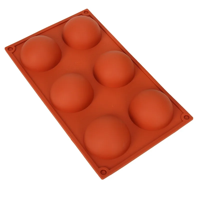 Food Grade Approved Wholesale 6 Cavities Half-round Baking Mold Silicone Cake mold
Food Grade Approved Wholesale 6 Cavities Half-round Baking Mold Silicone Cake mold