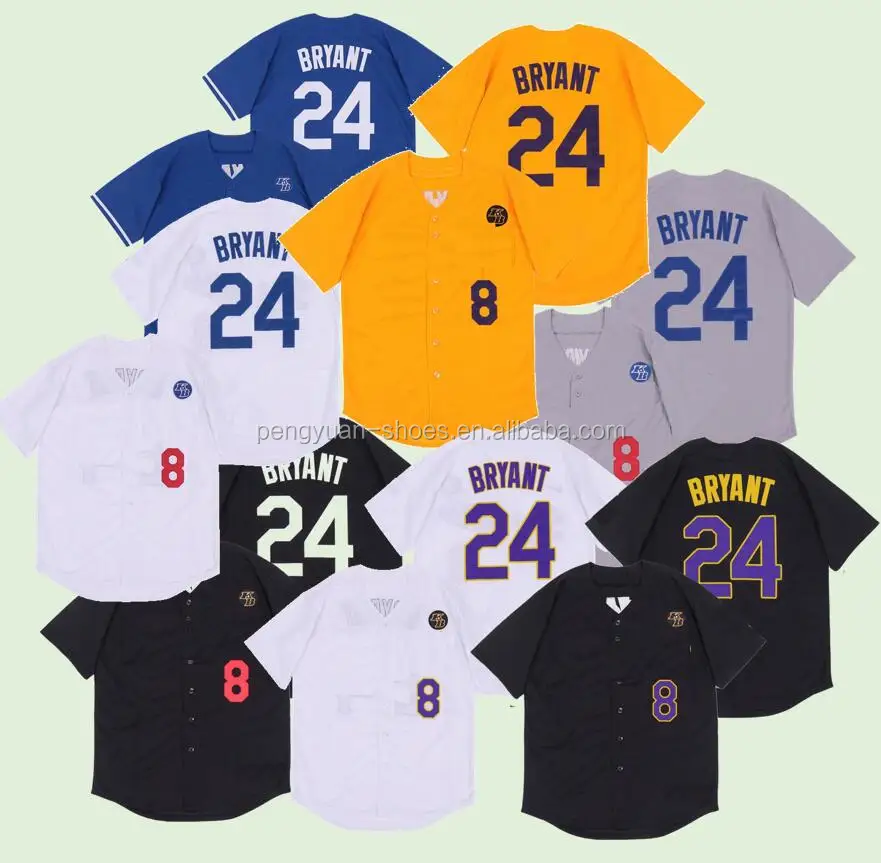 

Los Angeles 8 24 Bryant KB Black Mamba Team Baseball Jersey Stitched Name Stitched Number In Stock Black Purple Yellow, White, black, blue, grey, yellow