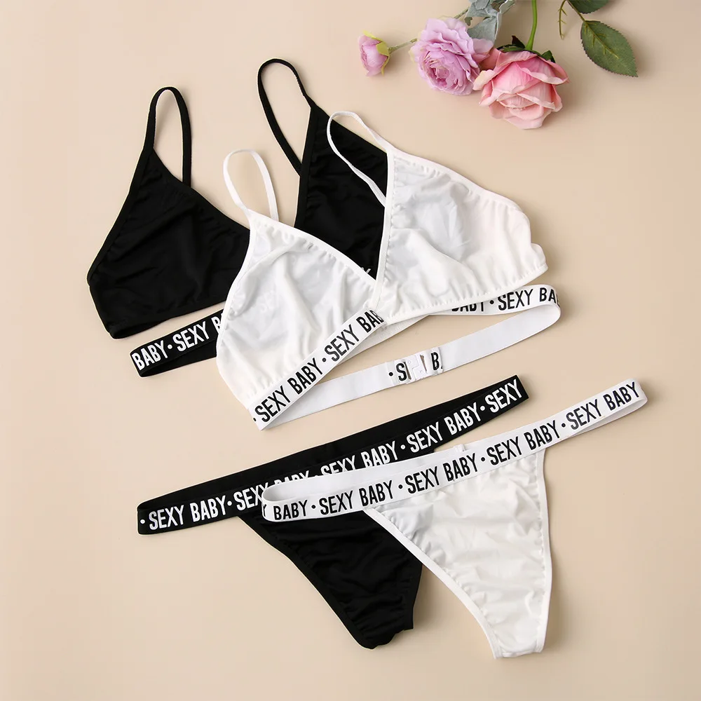 Women Bikini Bra Set Two Pieces Crisscross Bra Set Letter Print Bralette Set, Multicolor
Women Bikini Bra Set Two Pieces Crisscross Bra Set Letter Print Bralette Set, Multicolor