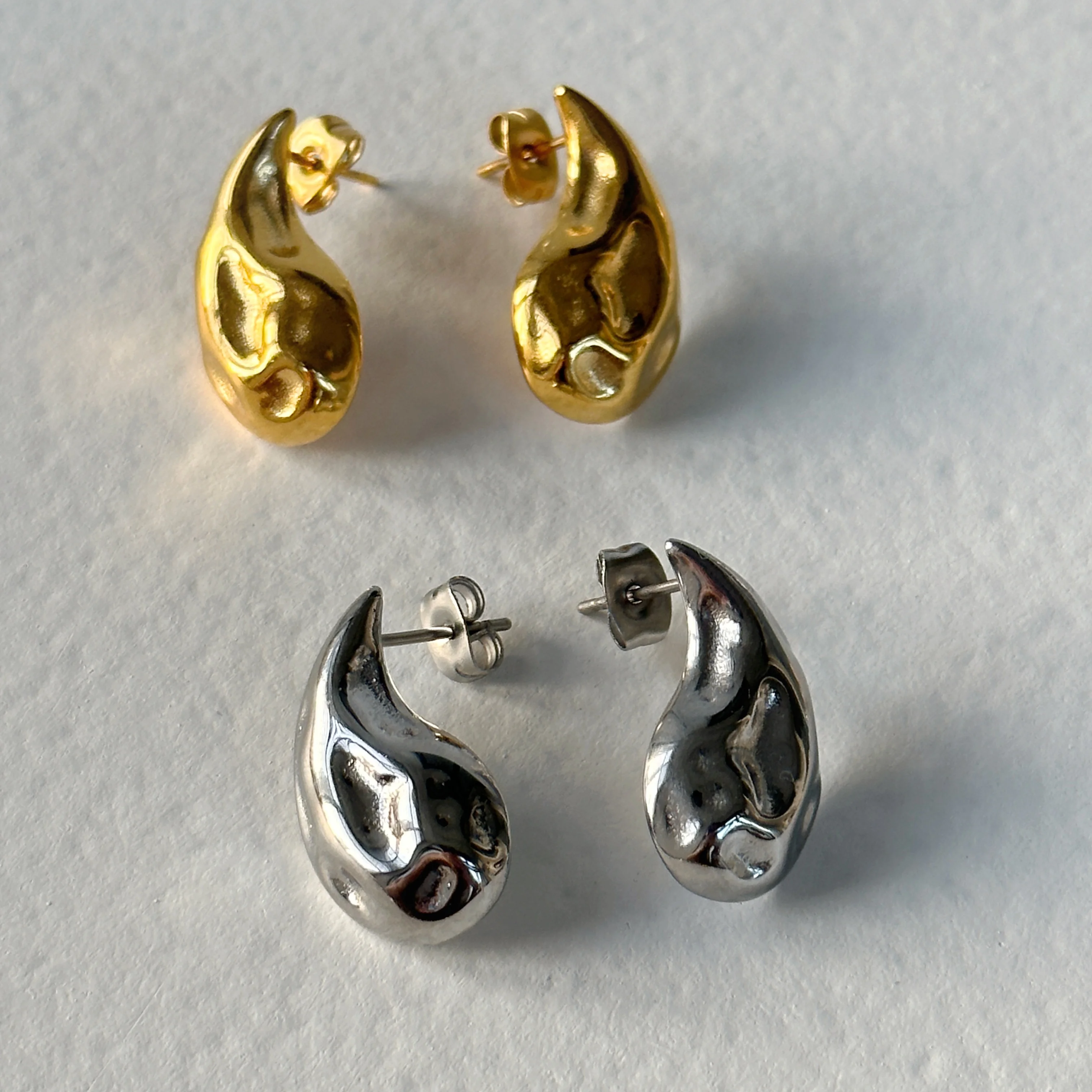 Dazan Hot NEW Autumn Winter 18k Gold Plated Unique Hypoallergenic Stainless Steel Lava Vintage Tear Gold Silver Earrings Women
Dazan Hot NEW Autumn Winter 18k Gold Plated Unique Hypoallergenic Stainless Steel Lava Vintage Tear Gold Silver Earrings Women