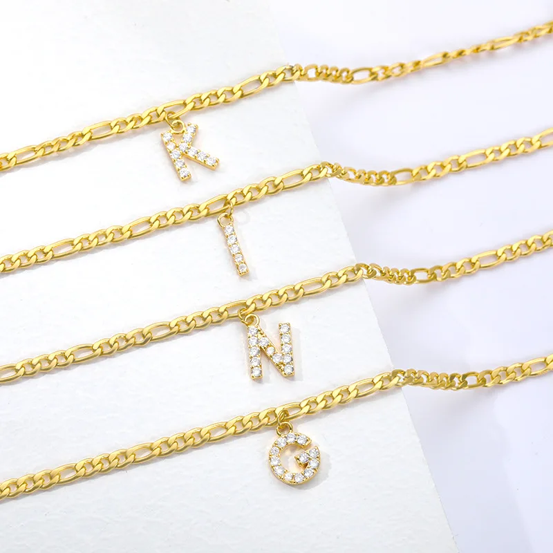 Stainless Steel Letter Anklet Wholesale Hot Sale Gold Plated Anklet Custom A-Z Letter Alphabet Anklets
Stainless Steel Letter Anklet Wholesale Hot Sale Gold Plated Anklet Custom A-Z Letter Alphabet Anklets