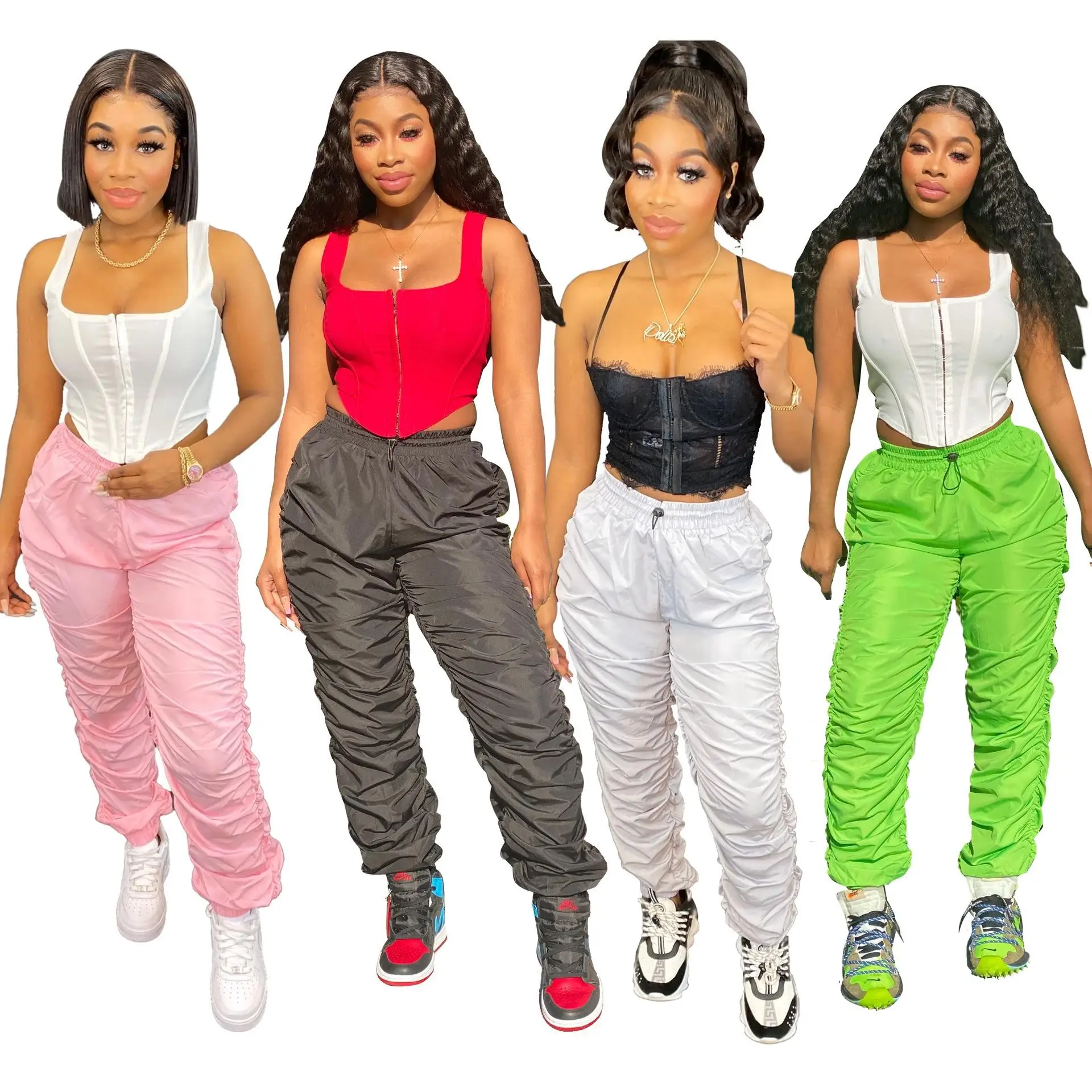 2021 New Arrival women Hot style solid waterproof fabric pleated slacks pants casual clothing sets women pants, Picture
2021 New Arrival women Hot style solid waterproof fabric pleated slacks pants casual clothing sets women pants, Picture