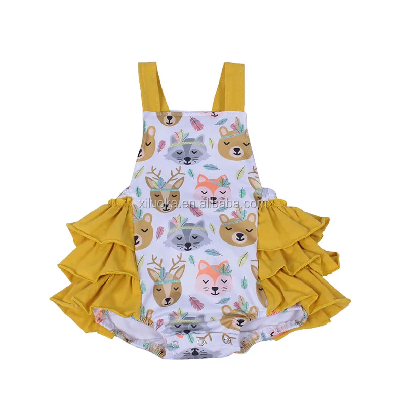 Popular Style Printed Animal Romper Infant Girl Jumpsuit Newborn Sleeveless Ruffle Rompers, Picture
Popular Style Printed Animal Romper Infant Girl Jumpsuit Newborn Sleeveless Ruffle Rompers, Picture