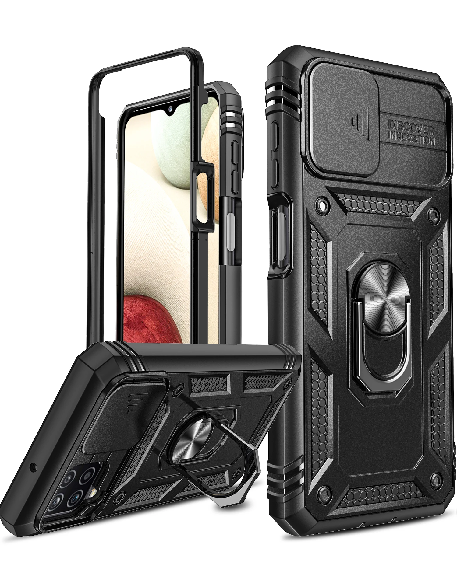 LeYi 360 degree hinge sliding with camera full protection TPU PC Bumper mobile phone cover for Samsung A12 5G Case
LeYi 360 degree hinge sliding with camera full protection TPU PC Bumper mobile phone cover for Samsung A12 5G Case
