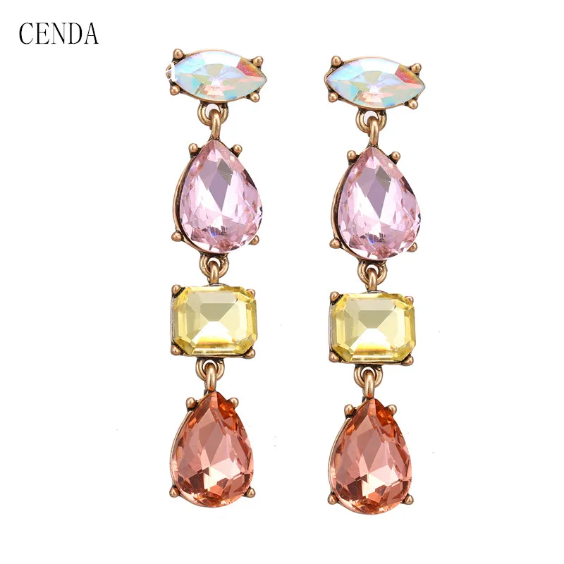 Cenda Colorful And Geometry ColorJewelry Pendant New Style For Girls Women Drop Earrings Gift For Friend, White k/gold/rose gold
Cenda Colorful And Geometry ColorJewelry Pendant New Style For Girls Women Drop Earrings Gift For Friend, White k/gold/rose gold