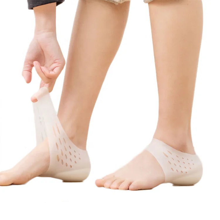 New invisible height increasing gel heel protector moisture sock inner heightening silicone heel protector socks, White/skin
New invisible height increasing gel heel protector moisture sock inner heightening silicone heel protector socks, White/skin