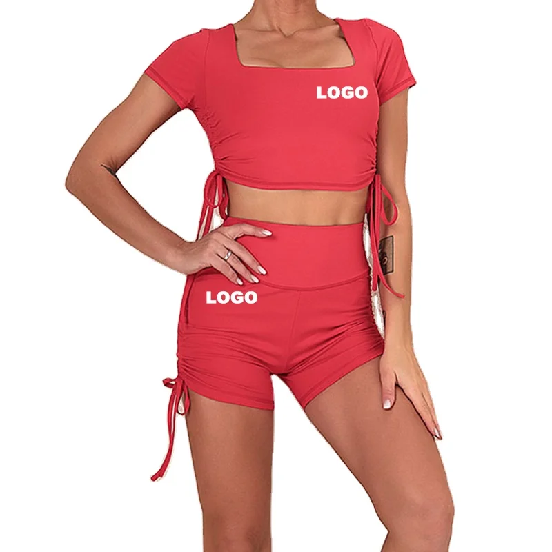 2021 New Sportswear Multi Color Solid Draw String Customized Printing Shorts Short Sleeve Yoga Set
2021 New Sportswear Multi Color Solid Draw String Customized Printing Shorts Short Sleeve Yoga Set