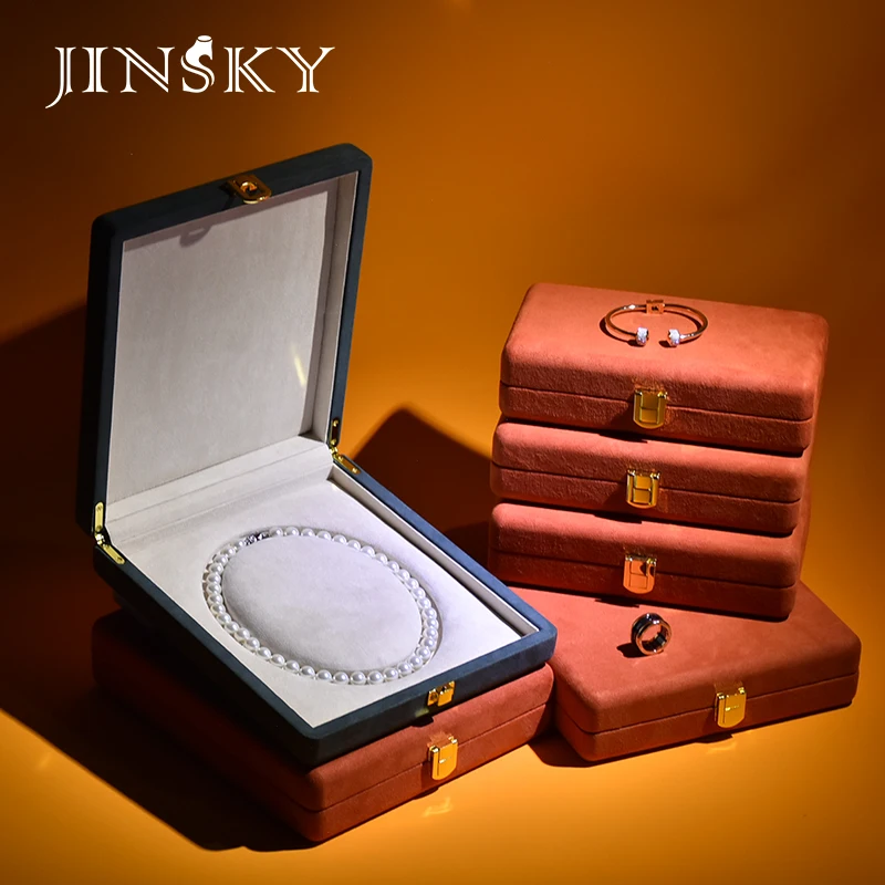 JINSKY Jewelry Display Box Micro Fiber Jewelry Display Case Necklace Ring Earring Storage Organizer, Customized color
JINSKY Jewelry Display Box Micro Fiber Jewelry Display Case Necklace Ring Earring Storage Organizer, Customized color
