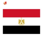 Egyptian Flag Fabric 100% Polyester Large Flags Sale