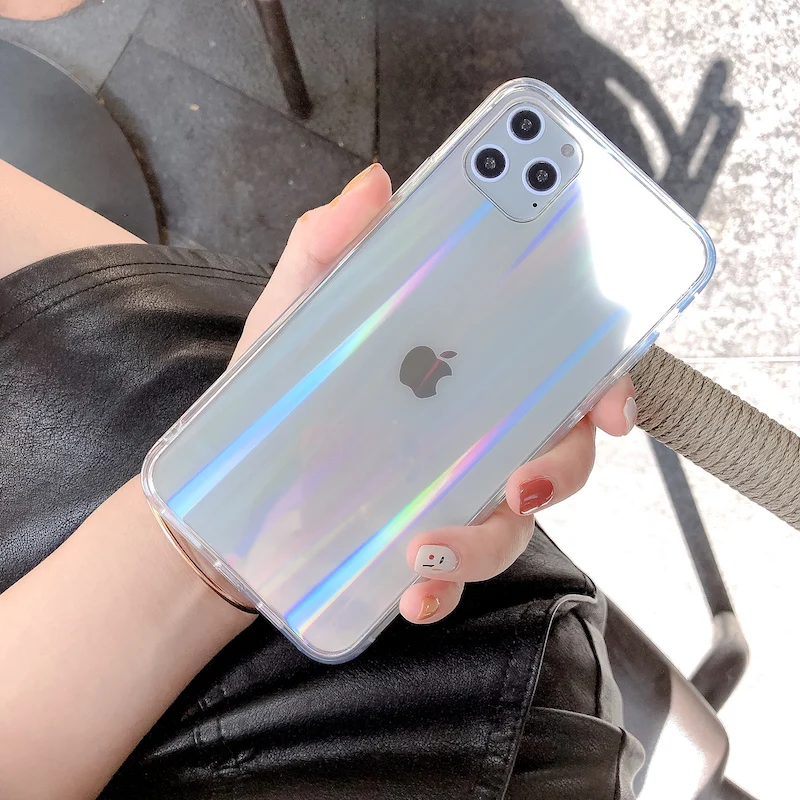 Rainbow phone Case For iphone case cover 11 Pro Max Acrylic Phone Cover for iphone 8 plus accessories case for iphone 7 8, Transparent
Rainbow phone Case For iphone case cover 11 Pro Max Acrylic Phone Cover for iphone 8 plus accessories case for iphone 7 8, Transparent