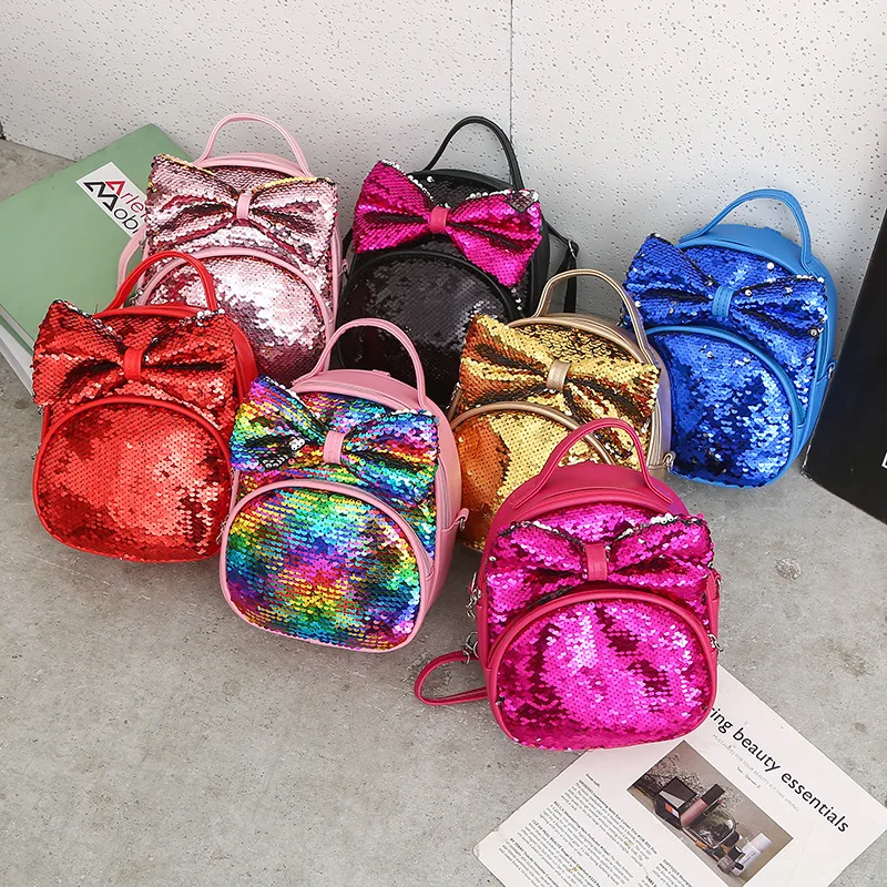 Korean children bag 2021 new kids sequined backpack cute bow sequin backpack boys and girls school bag
Korean children bag 2021 new kids sequined backpack cute bow sequin backpack boys and girls school bag