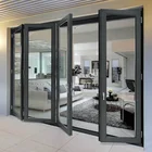 Customized soundproof aluminum glass folding doors bifold doors