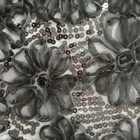 The most dazzling beaded sequin mesh gold metallic fabric for evening dress