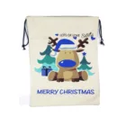 2019 super September offer Christmas Santa sacks Christmas canvas bag Cotton sack