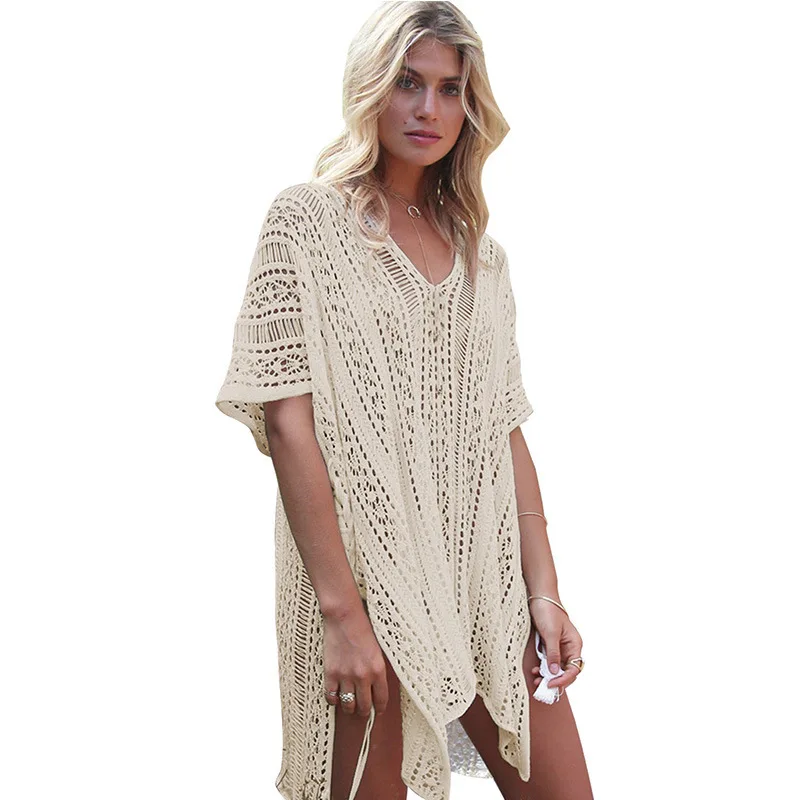New Sexy Cover Up Bikini Women Swimsuit Cover Ups Bathing Suit Beach Wear Knitting Swimwear Mesh Beach Dress
New Sexy Cover Up Bikini Women Swimsuit Cover Ups Bathing Suit Beach Wear Knitting Swimwear Mesh Beach Dress