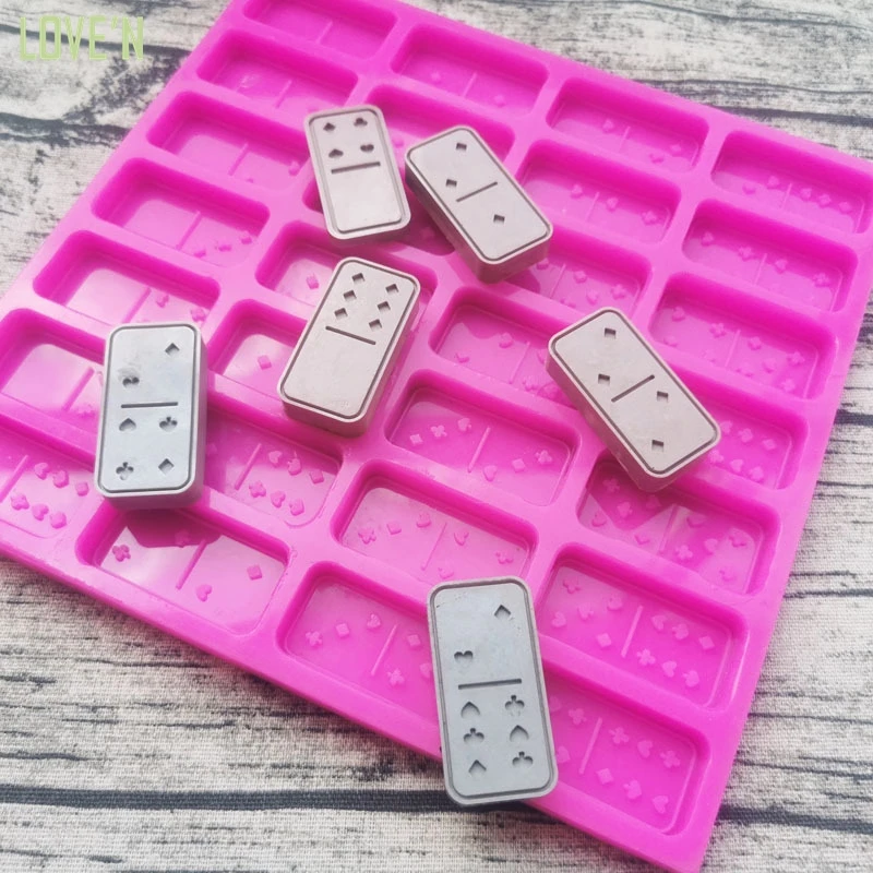 LOVE'N LV008D DIY glitter item Silicone mould Double 6 Playing cards point design Domino resin Mold
LOVE'N LV008D DIY glitter item Silicone mould Double 6 Playing cards point design Domino resin Mold