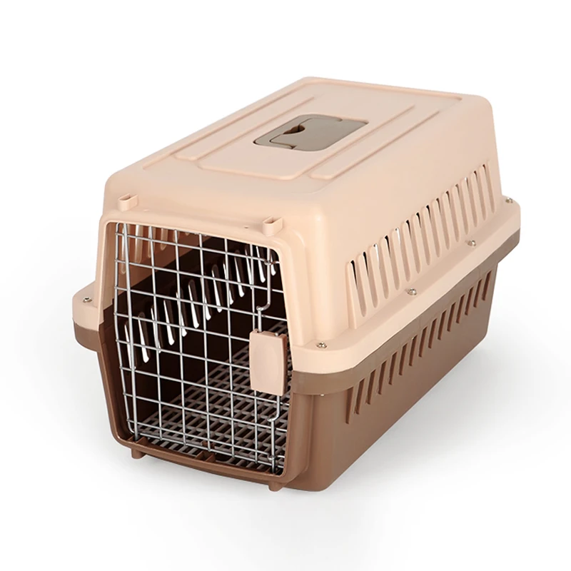 Pet travel and outdoor pet carry cage for cats and dogs plastic house pet cage air transport box
Pet travel and outdoor pet carry cage for cats and dogs plastic house pet cage air transport box