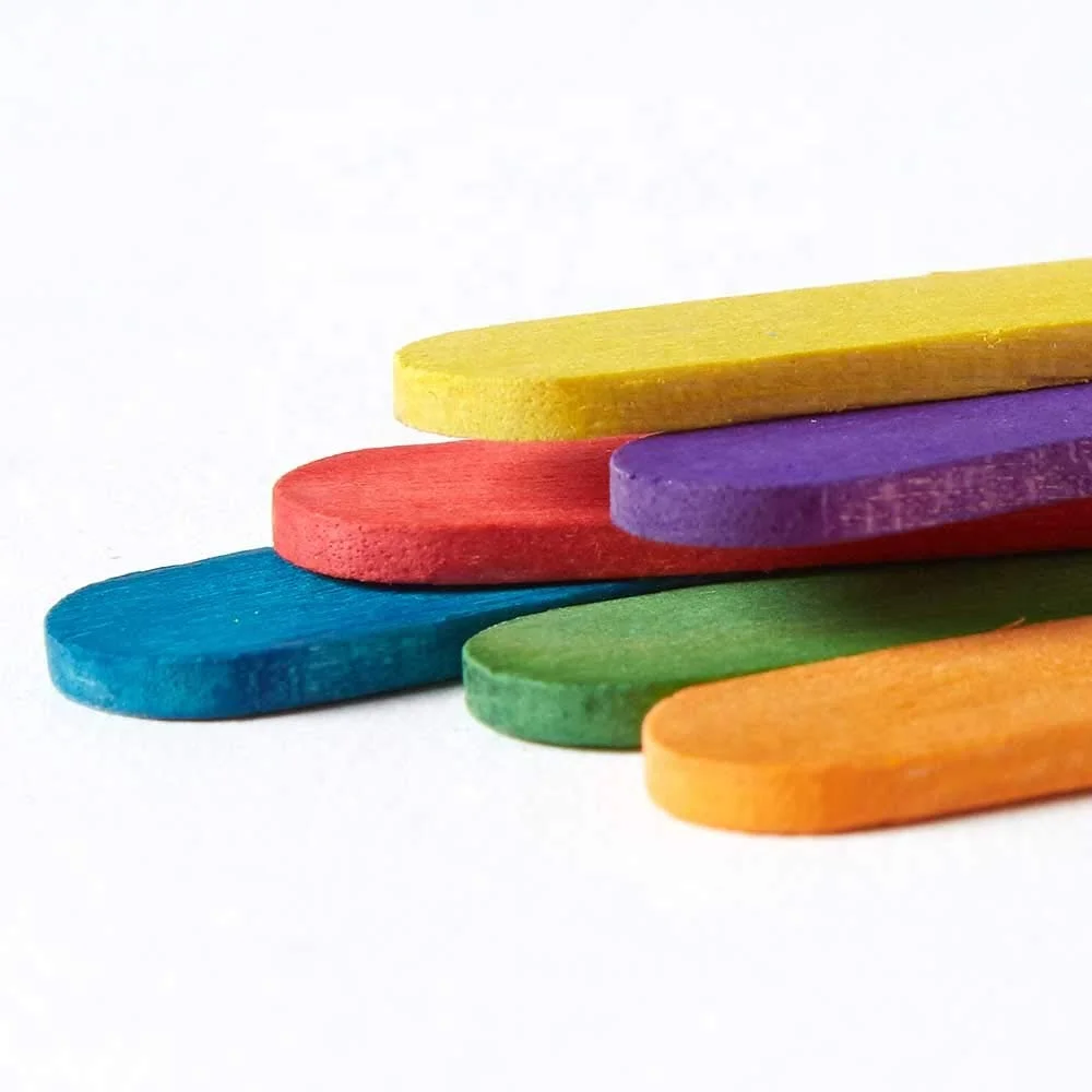 Creative Colorful Jumbo Wood Craft Sticks 25.4cm Craft Match Sticks