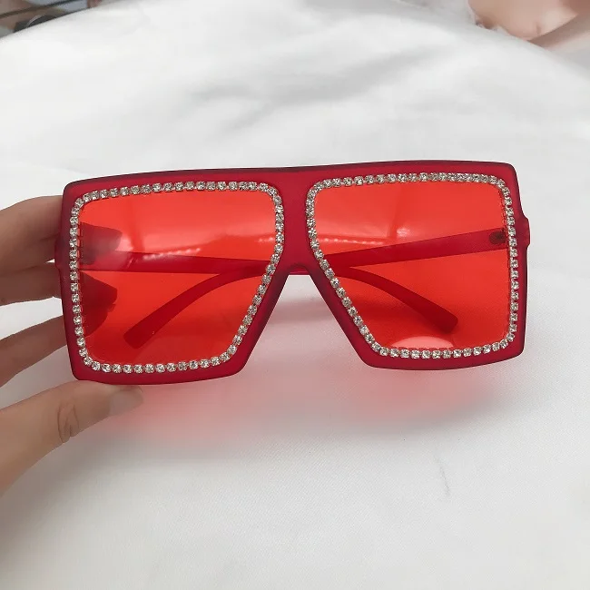 Oversized Square Diamond Sunglasses Women Big Frame Luxury Crystal Sun Glasses, Custom colors
Oversized Square Diamond Sunglasses Women Big Frame Luxury Crystal Sun Glasses, Custom colors