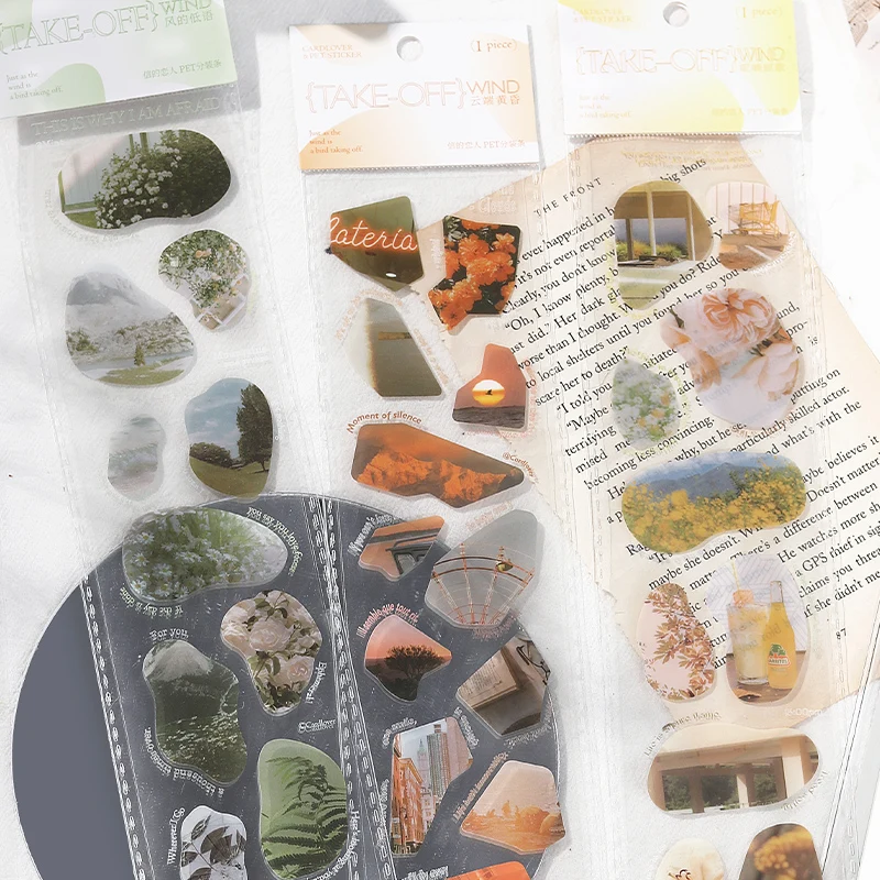 6 designs 1 pcs / set stickers transparent flower tree reality decoration PET waterproof stickers pack for Diary Scrap Book
6 designs 1 pcs / set stickers transparent flower tree reality decoration PET waterproof stickers pack for Diary Scrap Book