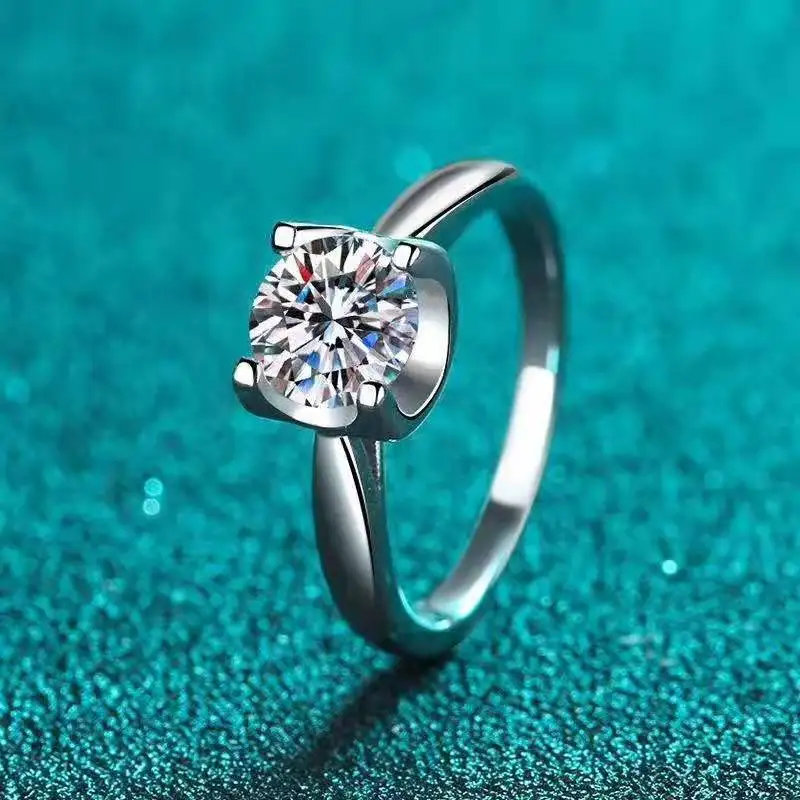 925 Sterling Silver Ring EF Color 1.5 Carat Moissanite Ring Engagement diamond Ring for women
925 Sterling Silver Ring EF Color 1.5 Carat Moissanite Ring Engagement diamond Ring for women
