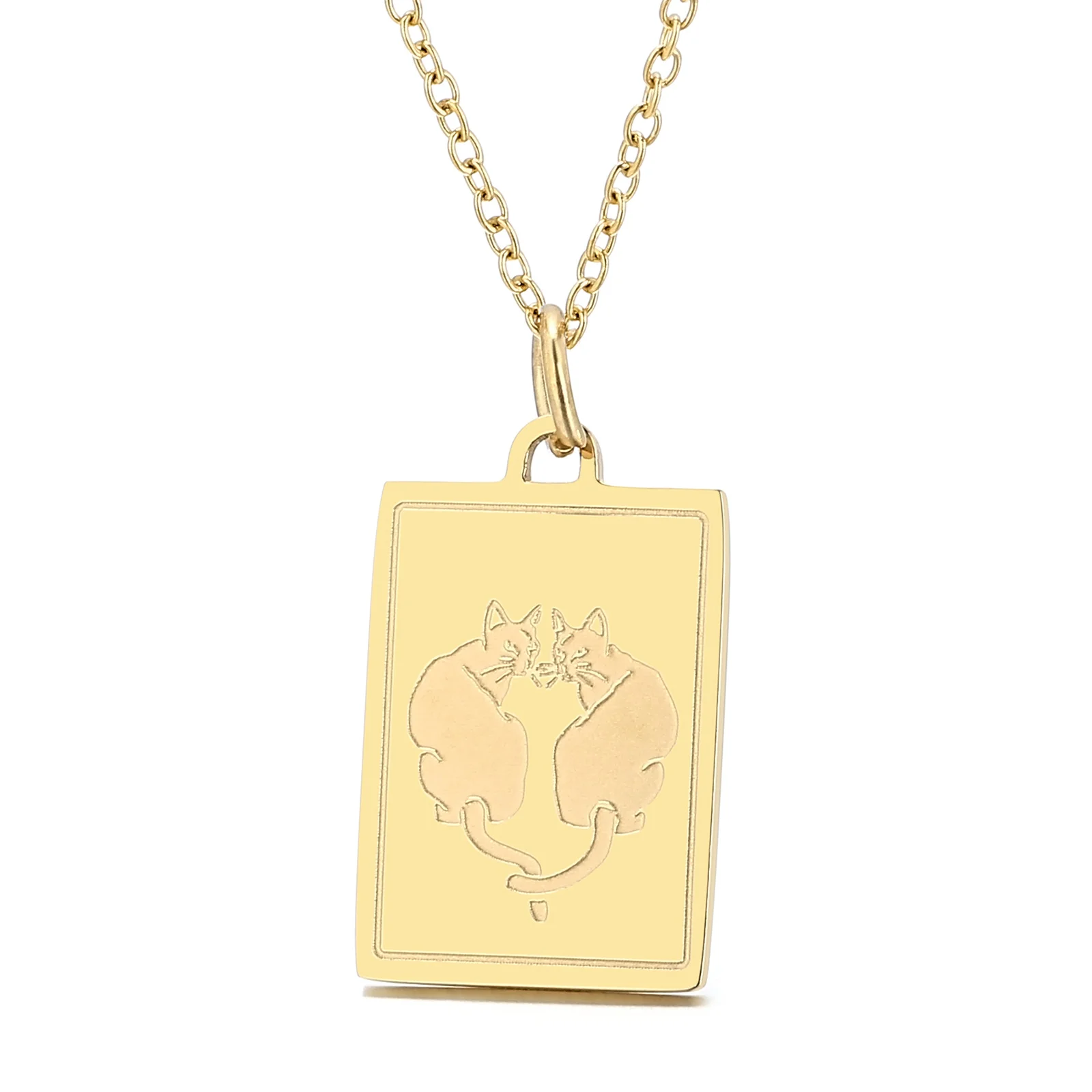 Wholesale Charms 18K Gold Plating Pendant Necklace Women Stainless Steel Jewelry Necklaces
Wholesale Charms 18K Gold Plating Pendant Necklace Women Stainless Steel Jewelry Necklaces