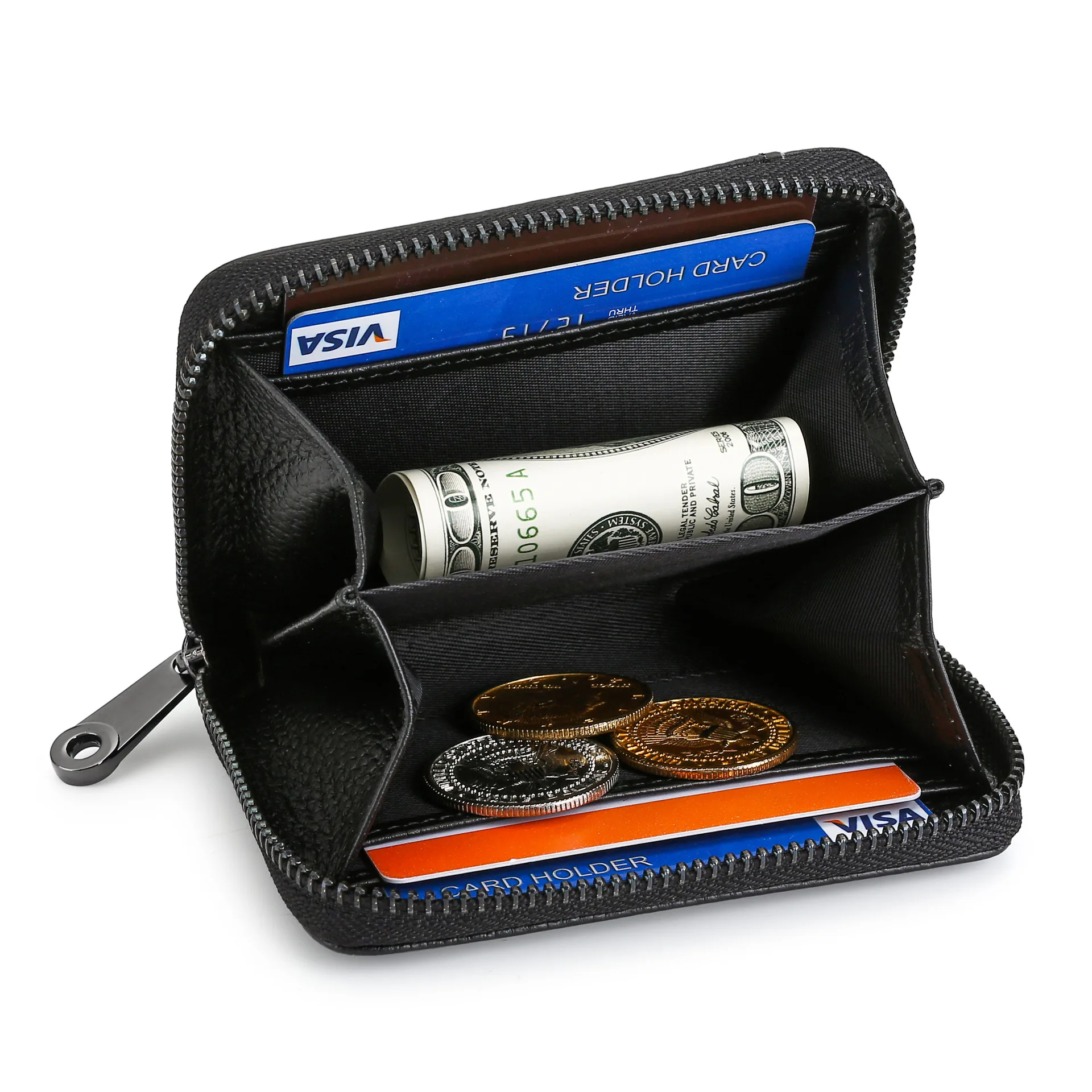 Men'S Leather Coin Purse Rfid Anti-Theft Wallets With Zipper Multi-Layer Card Holder Wallet
Men'S Leather Coin Purse Rfid Anti-Theft Wallets With Zipper Multi-Layer Card Holder Wallet
