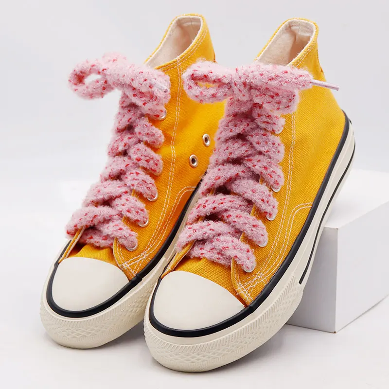

Weiou Manufacturer Fashion Design Custom Length And Color Round Rope Pink Suede Draw Cord Shoelaces For jordans and yeezys shoes, Colorful mixed,,support customized color