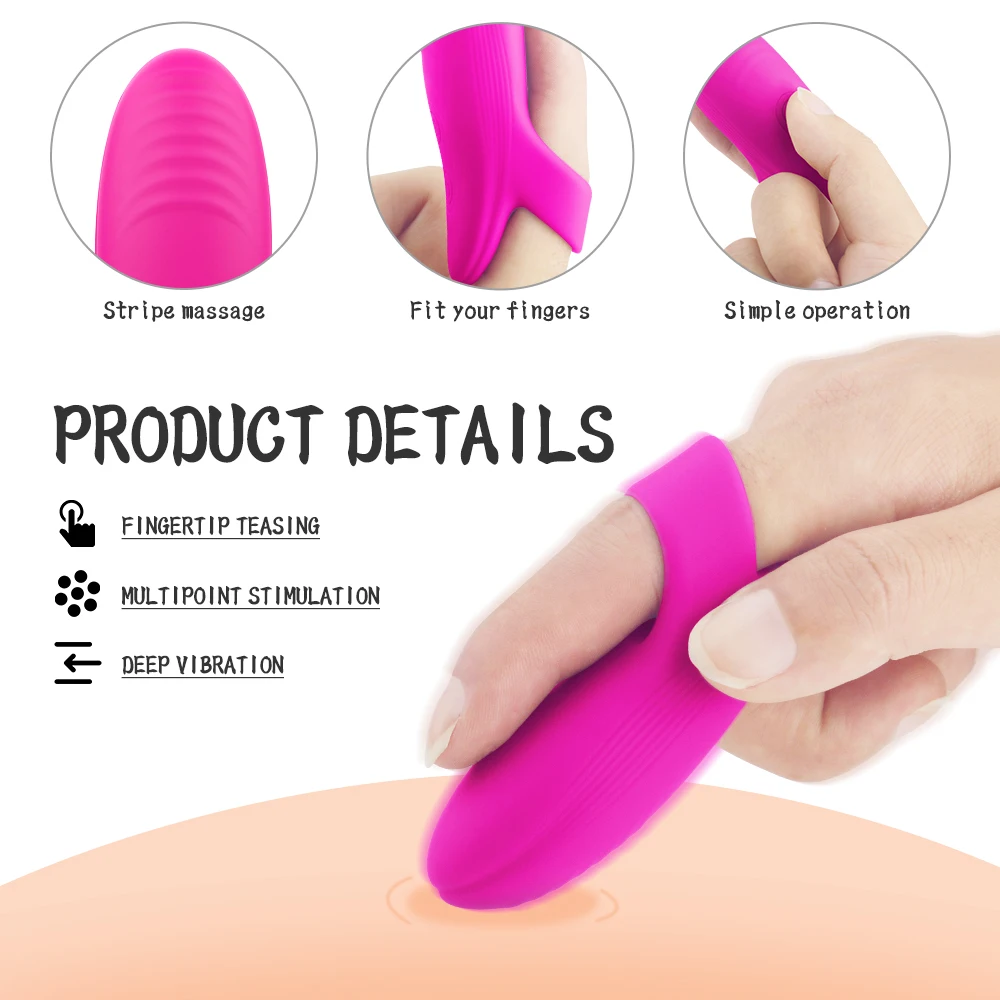 S Hande Rechargeable Gspot Mini Finger Sleeve Vibrator Sex Toy Magic