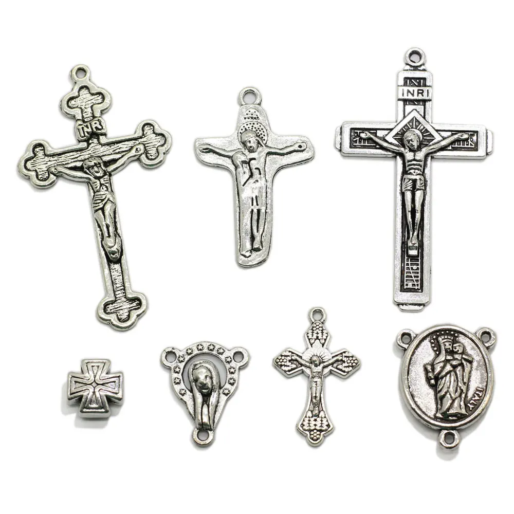 Mix Size Christmas Jewelry Making Charms Metal Crucifix Pendant for Earring Bracelet Lanyards Accessory, Same as photo
Mix Size Christmas Jewelry Making Charms Metal Crucifix Pendant for Earring Bracelet Lanyards Accessory, Same as photo