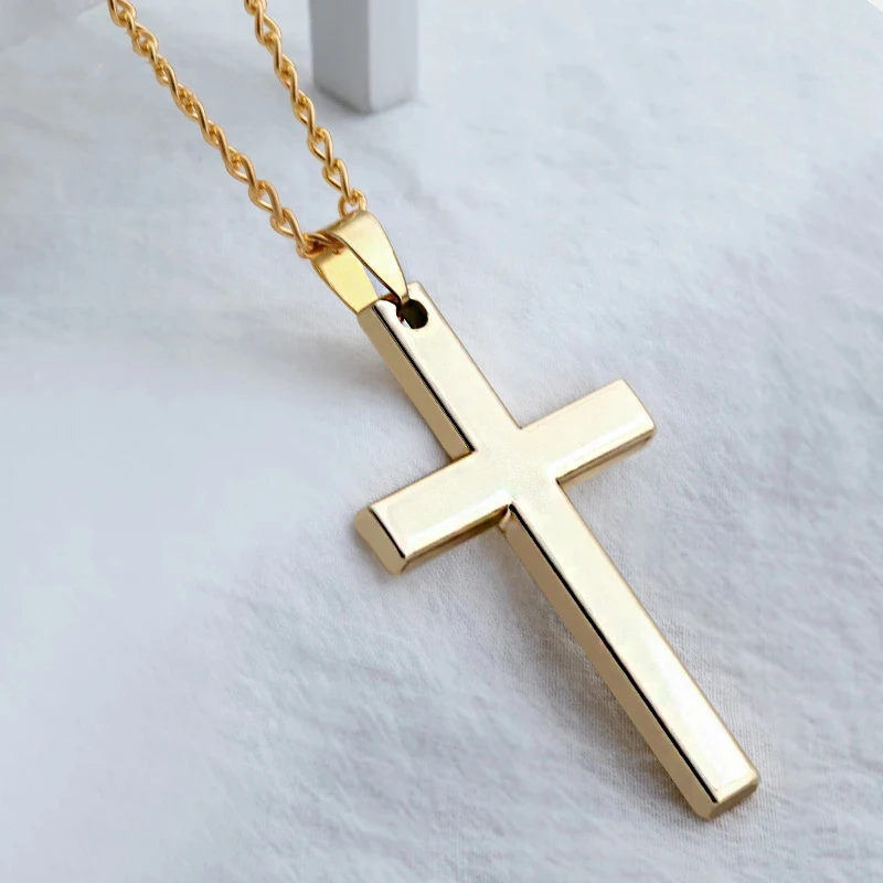 High Standard Fashion Double Sided Cross Necklace Pendant Stainless Steel Jewelry, Silver / gold
High Standard Fashion Double Sided Cross Necklace Pendant Stainless Steel Jewelry, Silver / gold