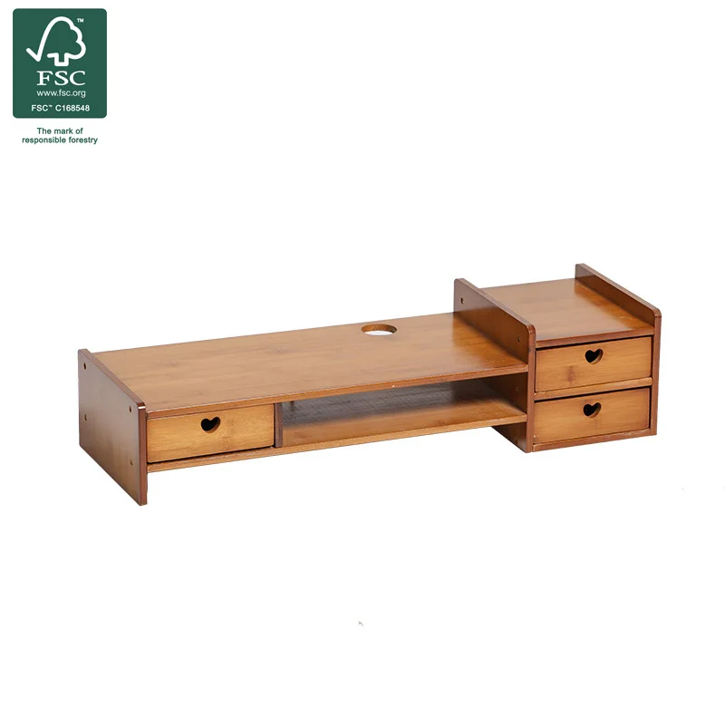 Computer monitor increased rack drawer storage storage rack solid wood bracket, Wood color
Computer monitor increased rack drawer storage storage rack solid wood bracket, Wood color