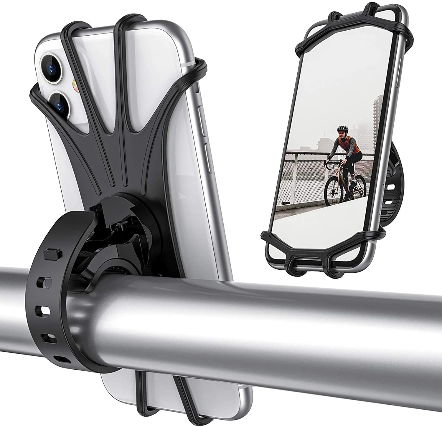 New Design Universal Adjustable 360 Degree Silicone Bike Mount Bicycle Motorcycle Mobile Phone Stand Holders, Black
New Design Universal Adjustable 360 Degree Silicone Bike Mount Bicycle Motorcycle Mobile Phone Stand Holders, Black