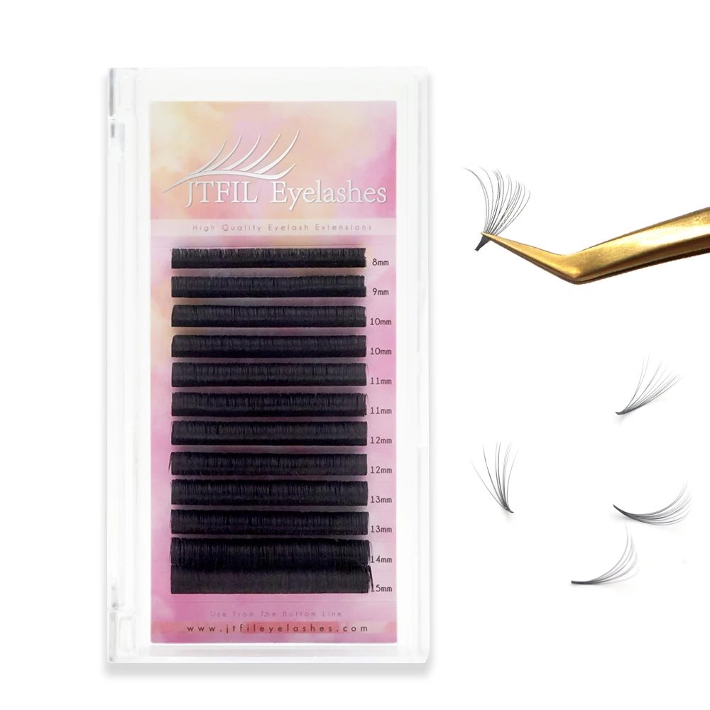 JTFIL private label fast fan lash extension tray Self easy fanning eyelash extensions, Natural black
JTFIL private label fast fan lash extension tray Self easy fanning eyelash extensions, Natural black