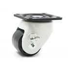 low profile fixed furniture caster wheel with brake