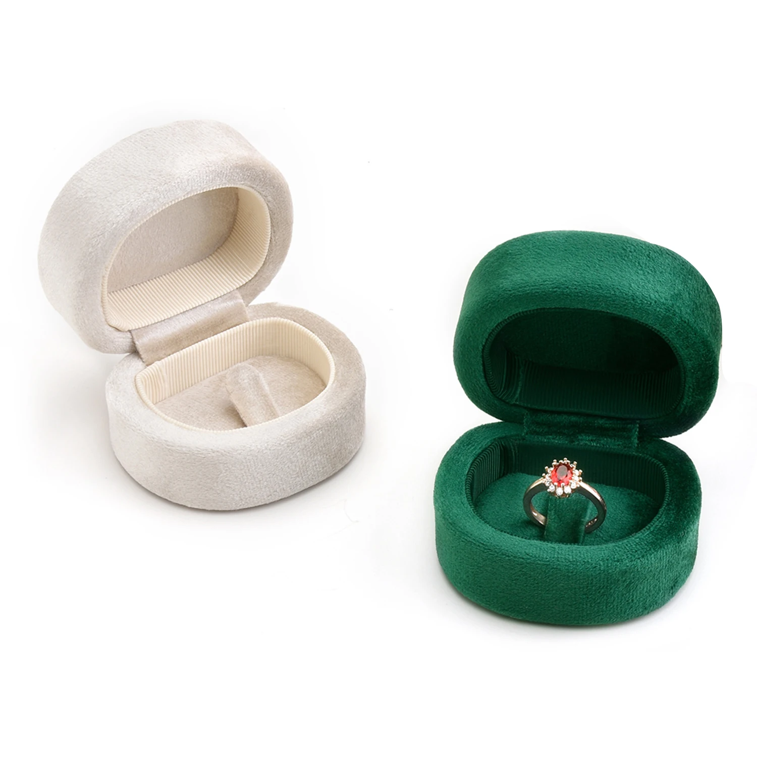 Spot fashion velvet jewelry box D - shaped velvet ring box single ring luxury ring box jewelry customization wholesale
Spot fashion velvet jewelry box D - shaped velvet ring box single ring luxury ring box jewelry customization wholesale