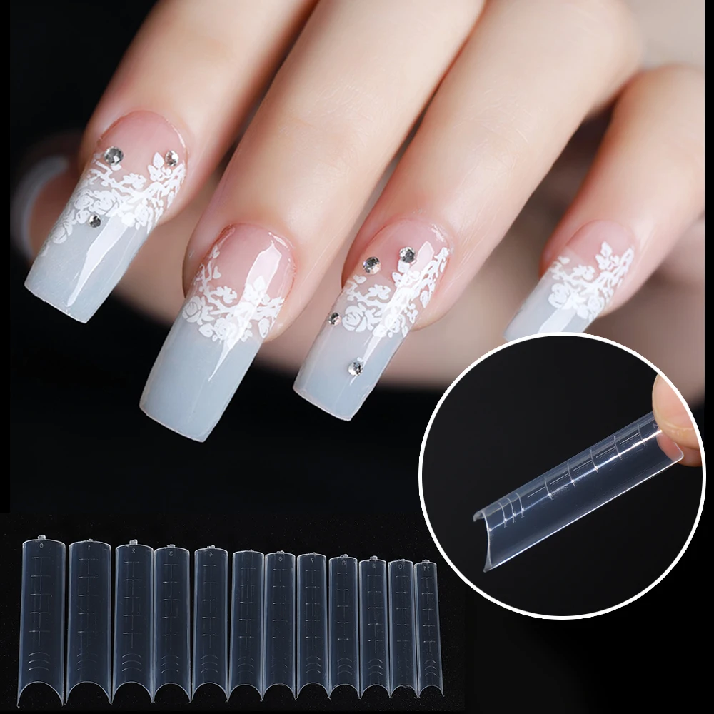 False Reusable Quick Building Mold Nail Tips Fiberglass Nails Art Poly Nail Gel Tool Natural 120 Pcs/set Design, Transparent
False Reusable Quick Building Mold Nail Tips Fiberglass Nails Art Poly Nail Gel Tool Natural 120 Pcs/set Design, Transparent