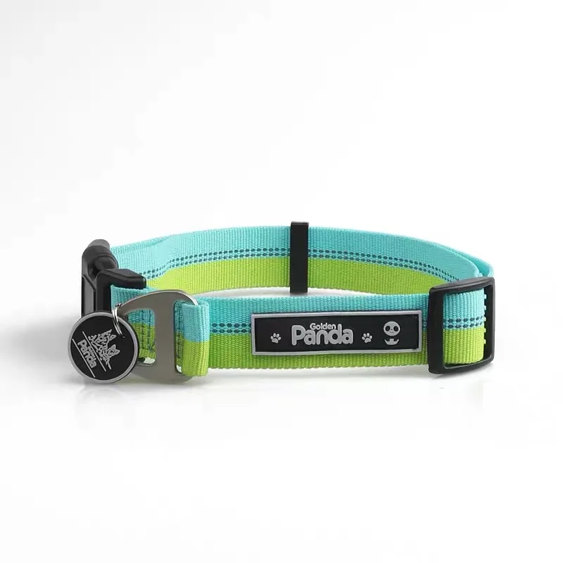 Pet Products Custom Logo Colorful Nylon Pet Collar Pet Supplier Wholesale Dog Collar, Blue+yellow;black+grey
Pet Products Custom Logo Colorful Nylon Pet Collar Pet Supplier Wholesale Dog Collar, Blue+yellow;black+grey