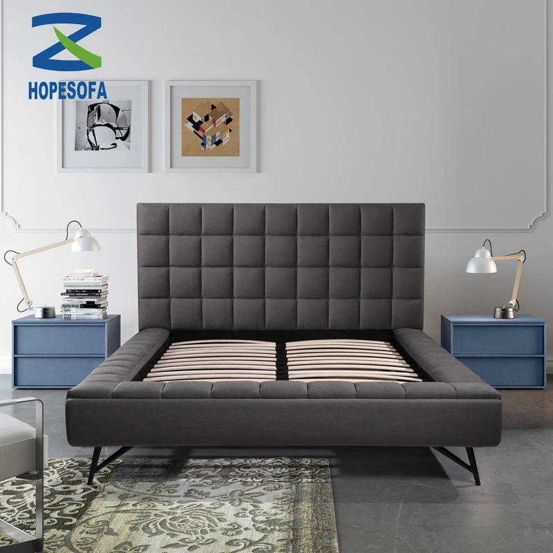 Modern bedroom tufted headboard bed high headboard bed in queen size, Customized color
Modern bedroom tufted headboard bed high headboard bed in queen size, Customized color
