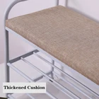 Coat Rack Entryway Coat Rack Heavy Duty Metal Clothes Garment Entryway Bench Coat Rack With Shoe Stand