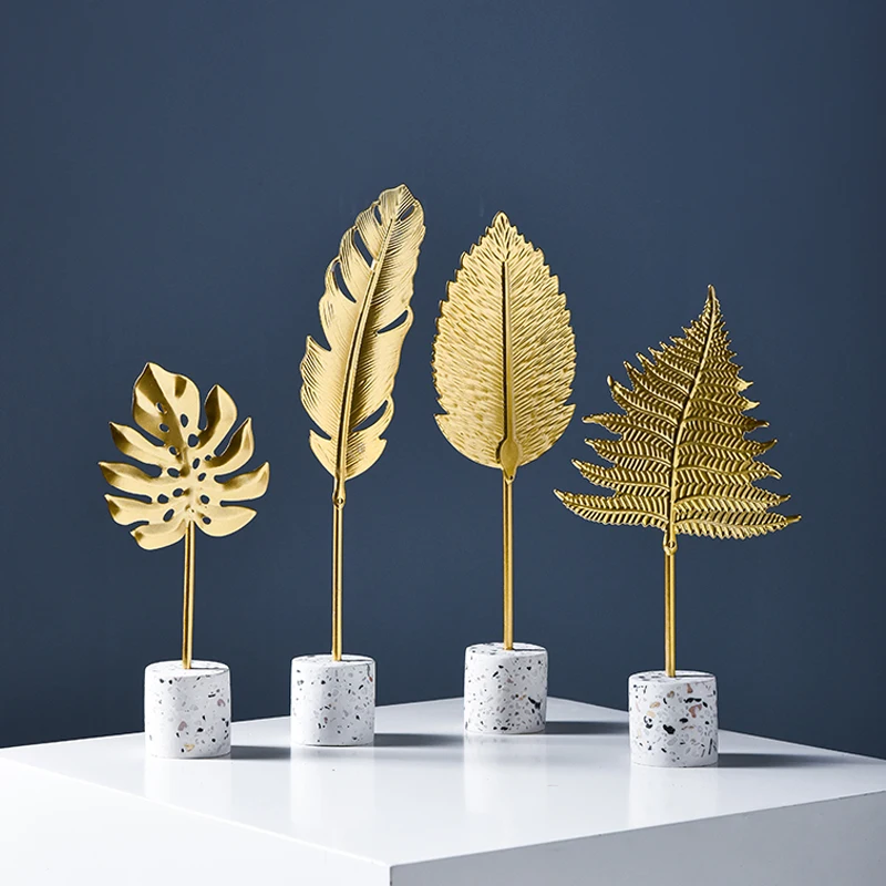 fashion leaf designs high quality nordic home decoration pieces creative table decor home decor art, Gold
fashion leaf designs high quality nordic home decoration pieces creative table decor home decor art, Gold