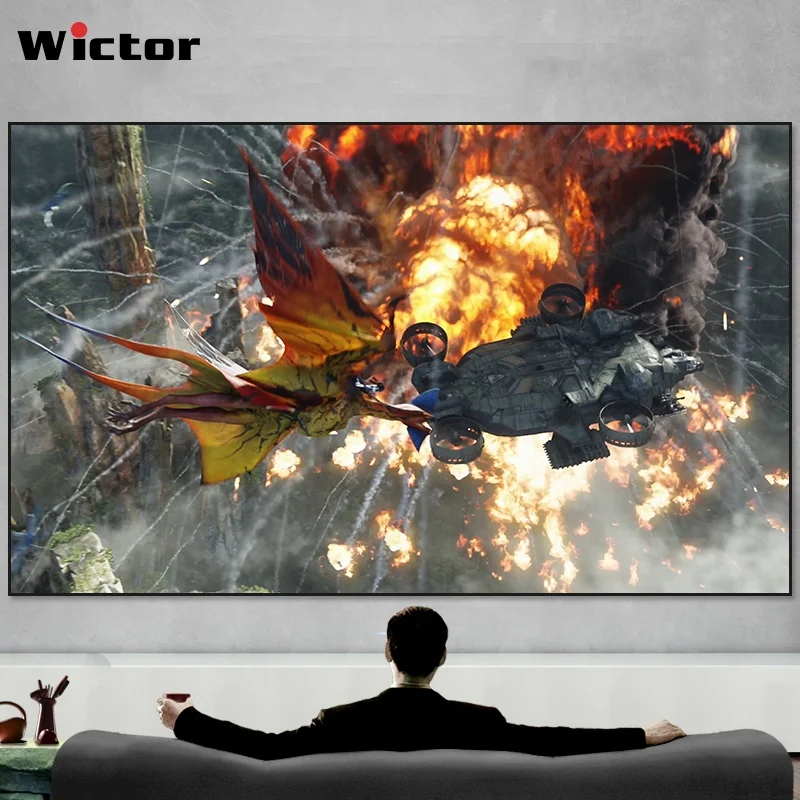 WICTOR 120-inch 16:9 long focus Anti-light frame screen black diamond projector screen, dedicated screen for home theater
WICTOR 120-inch 16:9 long focus Anti-light frame screen black diamond projector screen, dedicated screen for home theater