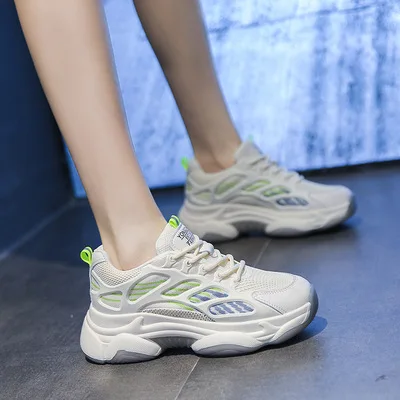 Summer New Arrivals High Quality Hot Style Thick Bottom Mesh Breathable Two Color Sport Casual Sneakers Shoes Women 2021
Summer New Arrivals High Quality Hot Style Thick Bottom Mesh Breathable Two Color Sport Casual Sneakers Shoes Women 2021