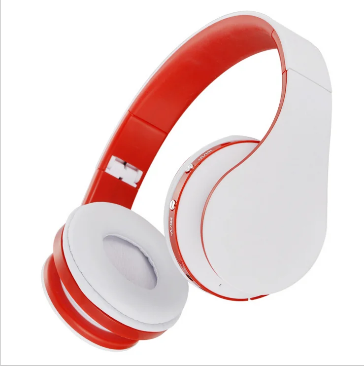Amazon hot sale nice price White and Red color wireless stereo headset with colorful design
Amazon hot sale nice price White and Red color wireless stereo headset with colorful design